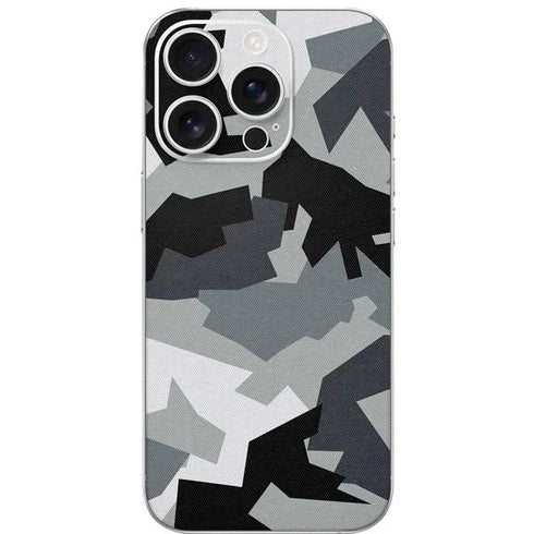 Urban Camouflage Black iPhone 16 Pro Skin